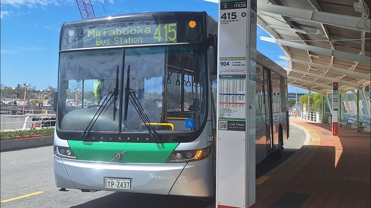 [Green Mirrabooka] Transperth Bus Route No. 415 (TP2437) Stirling Station to Mirrabooka Bus Station