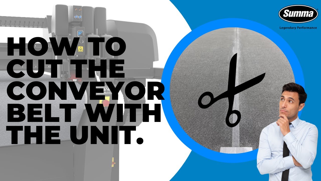 Summa F Series: How to cut the belt with the Unit.