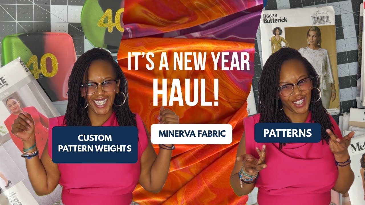 💌 It’s a NEW YEAR Haul! @MightSew Patterns + Minerva Fabric + @RavenMaureen Pattern Weights ✨