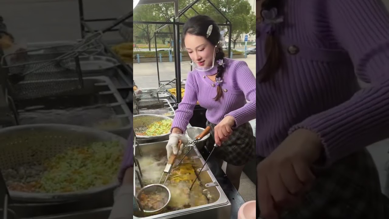 Ultra Crispy Oyster Omelette | Asian Street Food 🦪🔥 #streetfood #fashion #eat