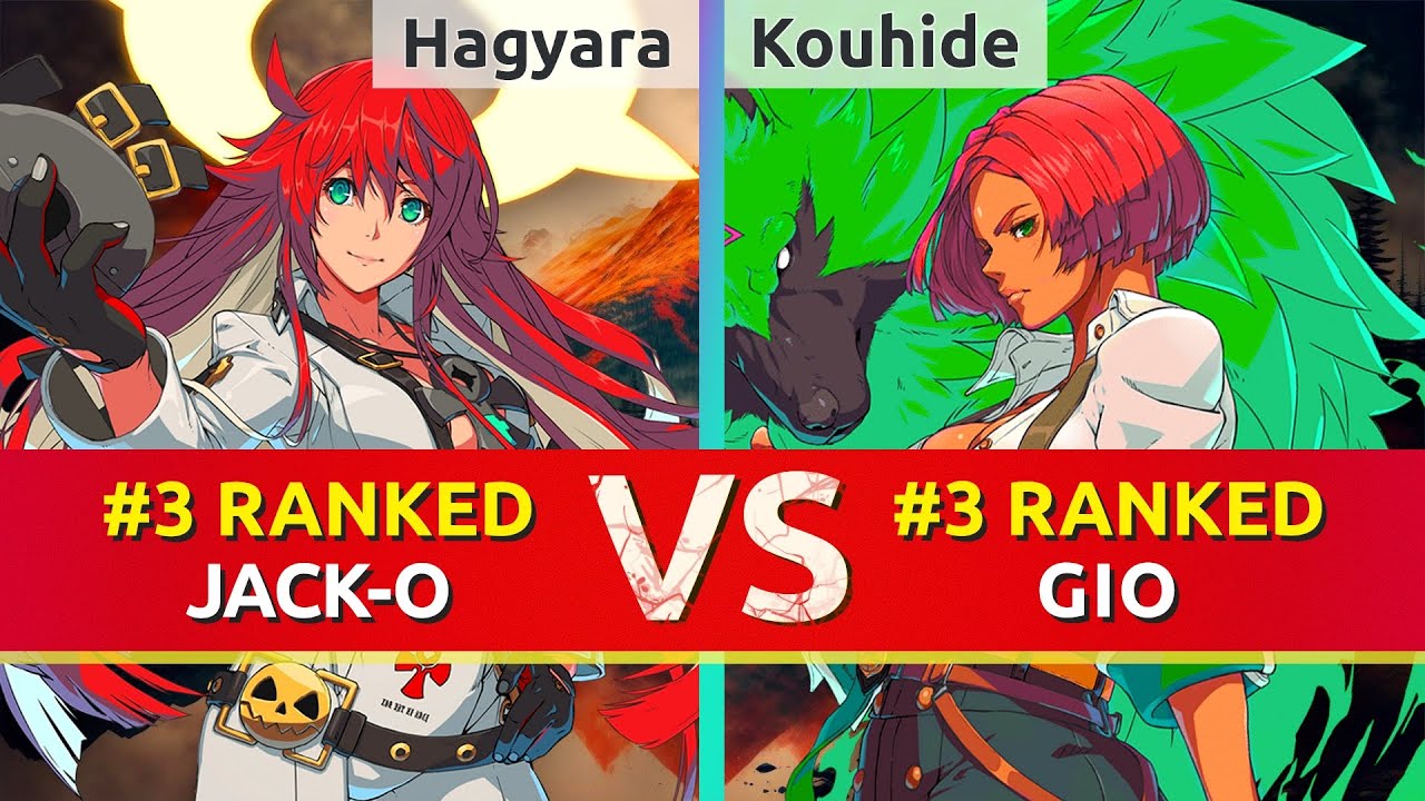 GGST ▰ Hagyara (#3 Ranked Jack-O) vs Kouhide (#3 Ranked Giovanna). High Level Gameplay