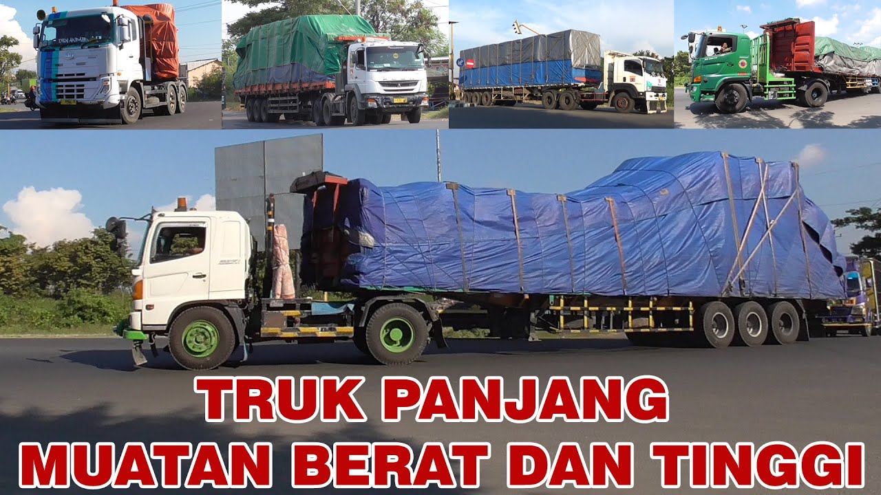 S3m0k..!! Truk Panjang Hino 500, UD Quester ud PK, Isuzu Giga, Fuso Fj Muatan Joss Di Jalingkut