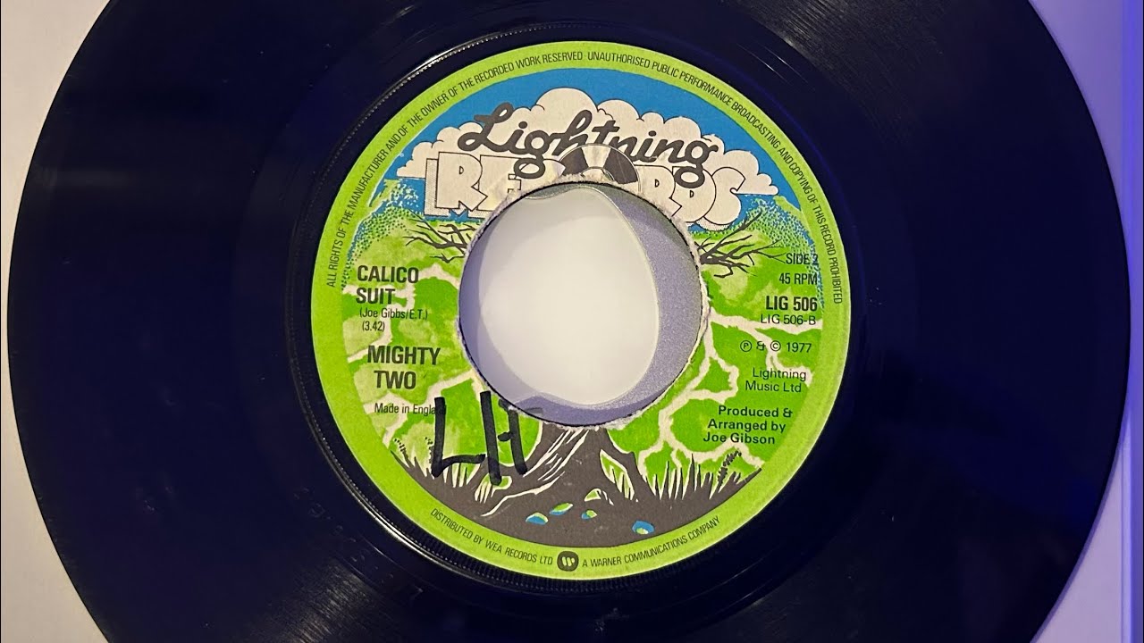 Calico Suit Mighty Two classic 7&rdquo; vinyl reggae record playing #reggaevinyl b-side