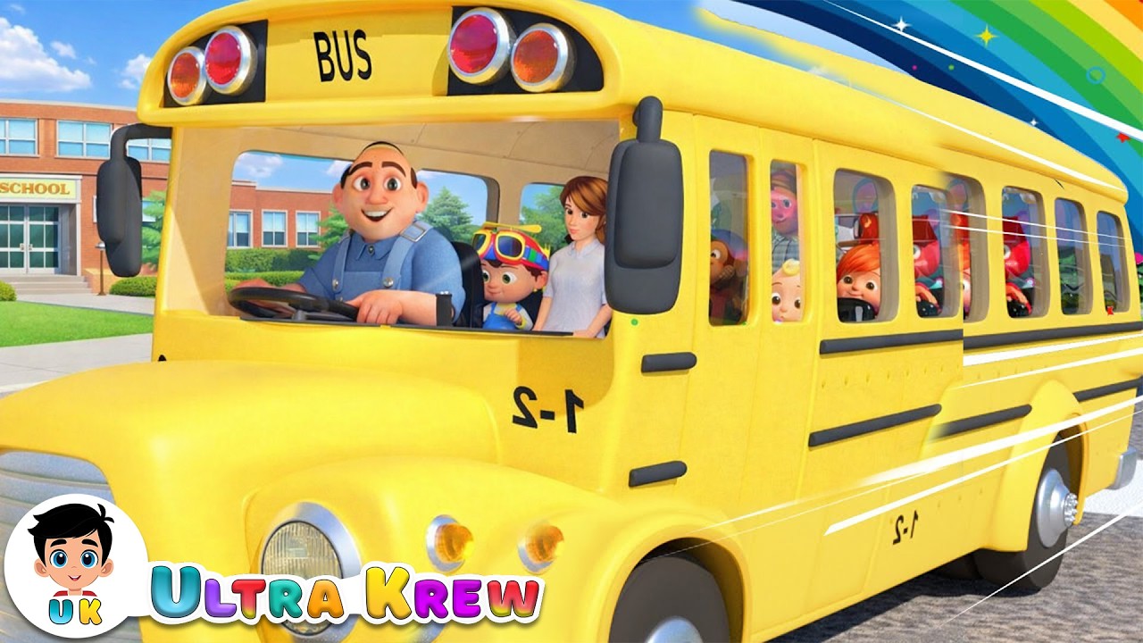 Wheels On The Bus | Nursery Rhyme | Ultra Krew Nursery Rhymes & Kids Song