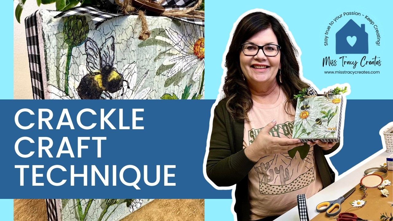 Crackle Craft Technique (Napkin Art Tutorial)