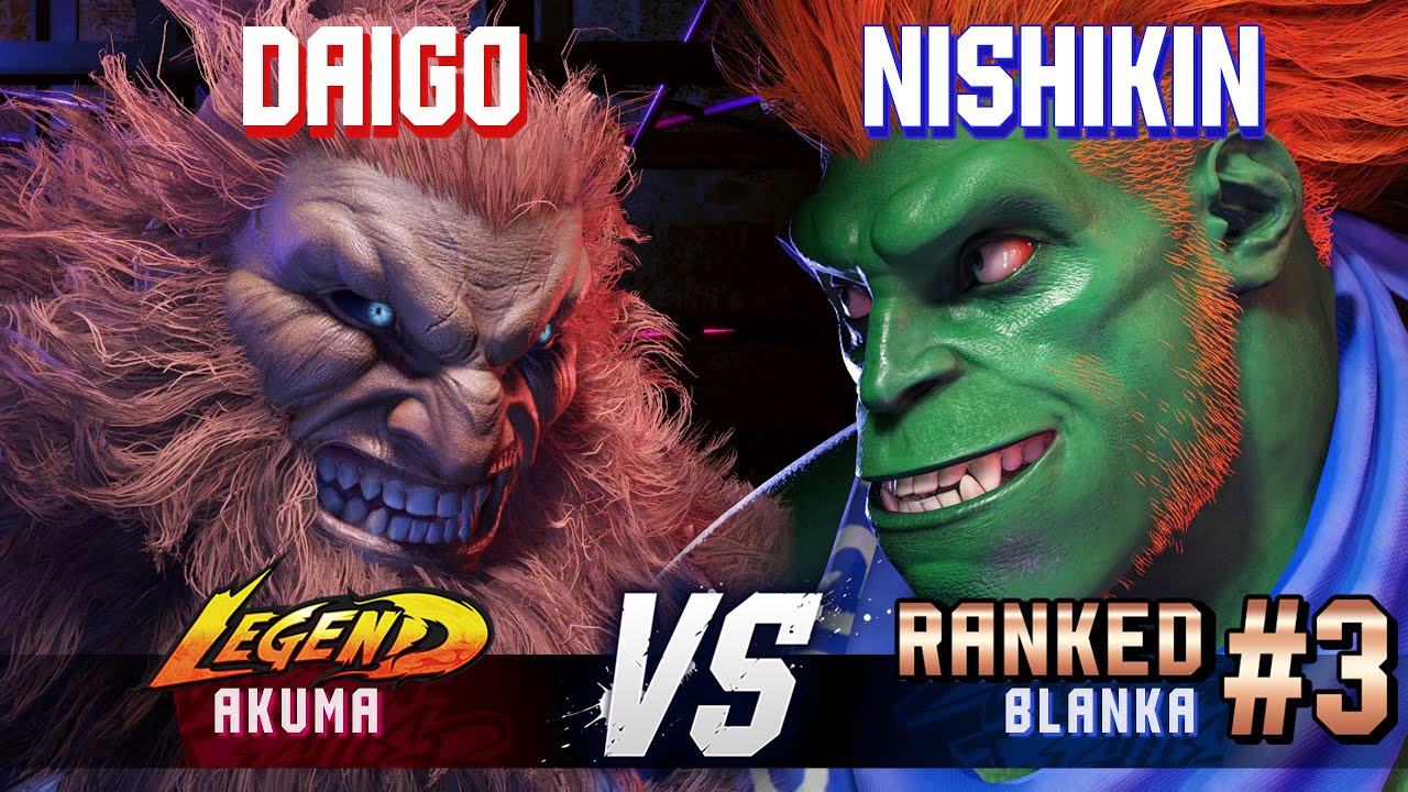 SF6 ▰ DAIGO (Akuma) vs NISHIKIN (#3 Ranked Blanka) ▰ High Level Gameplay