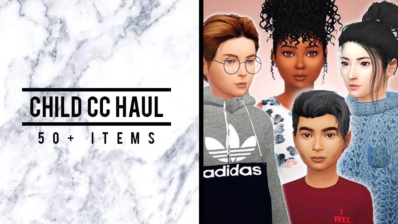 Child CC Haul // 50+ ITEMS - Hair, Clothes, Accessories, Shoes + Full CC List (THANK YOU FOR 50K ♡)