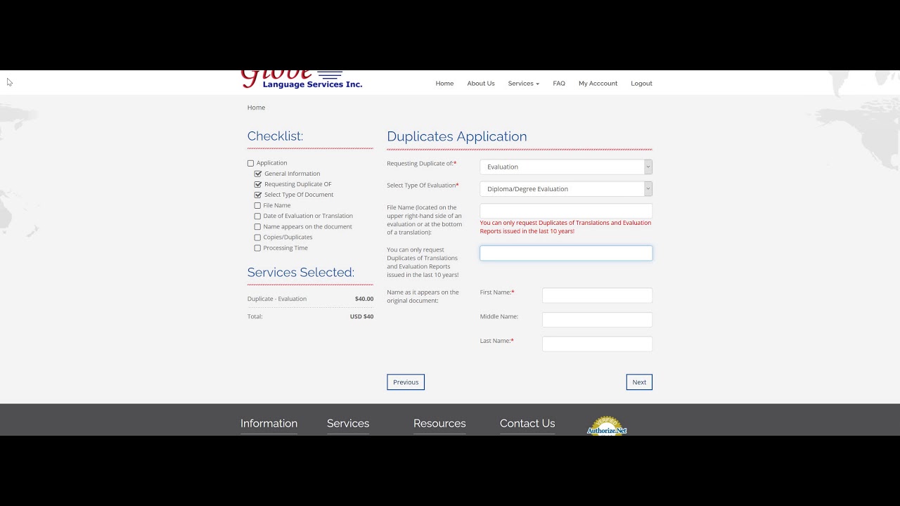 Закажите дубликат перевода или отчет об оценке образования на сайте Globe Language Services.