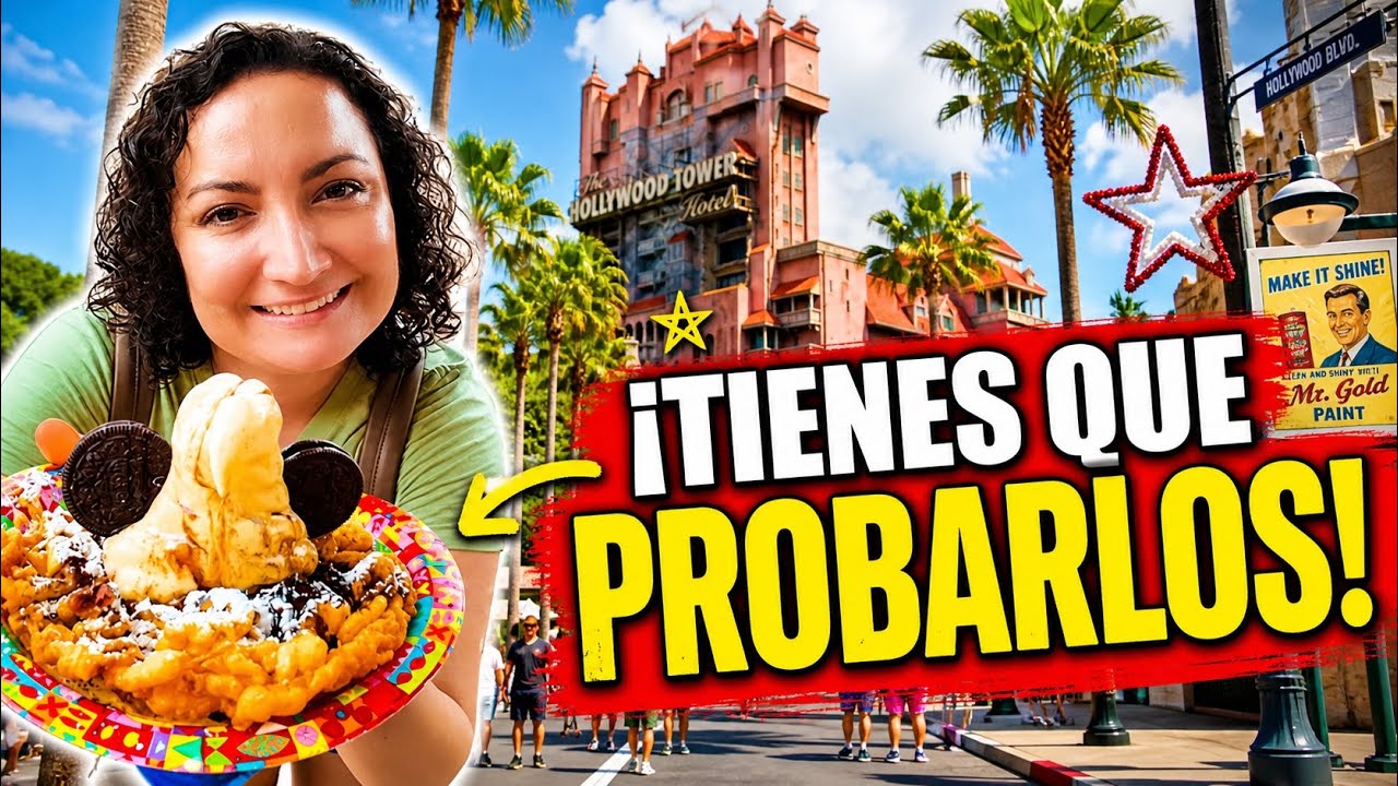 ¡Los MEJORES (y el PEOR🤮) SNACKS de DISNEY'S HOLLYWOOD STUDIOS!