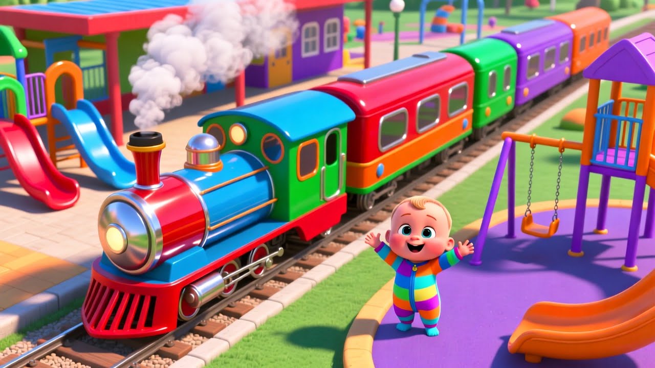Learn Colors with the Train 🚂🎨 | Fun Color Learning Song for Kids | Educational Nursery Rhyme