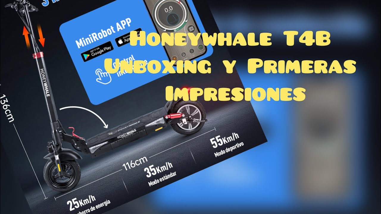 Unboxing Patinete T4b Honeywhale scooter eléctrico - Axios Reviews