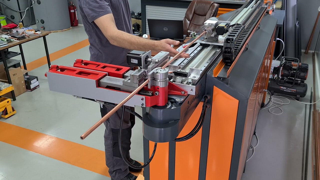 Tube bending on home made CNC tube bender