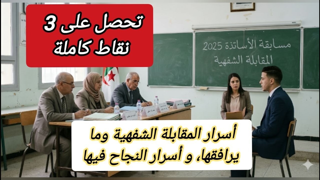 أخطاء قاتلة في المقابلة الشفهية لمسابقة الأساتذة (تجنبها قبل فوات الأوان)