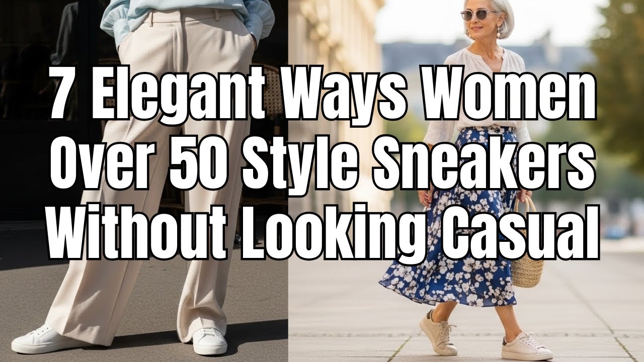 7 Elegant Ways Women Over 50 Style Sneakers Without Looking Casual