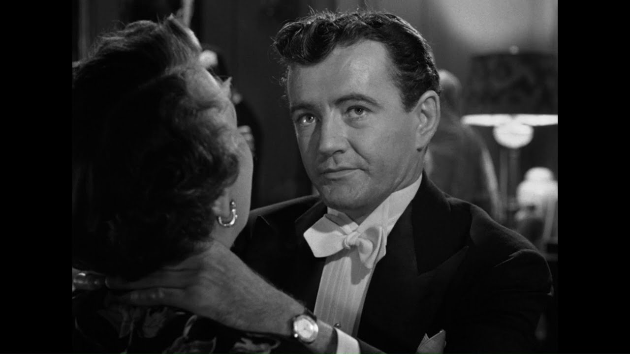 Robert Walker Almost Strangles Norma Varden While Having a Flashback in Strangers on a Train (1951)