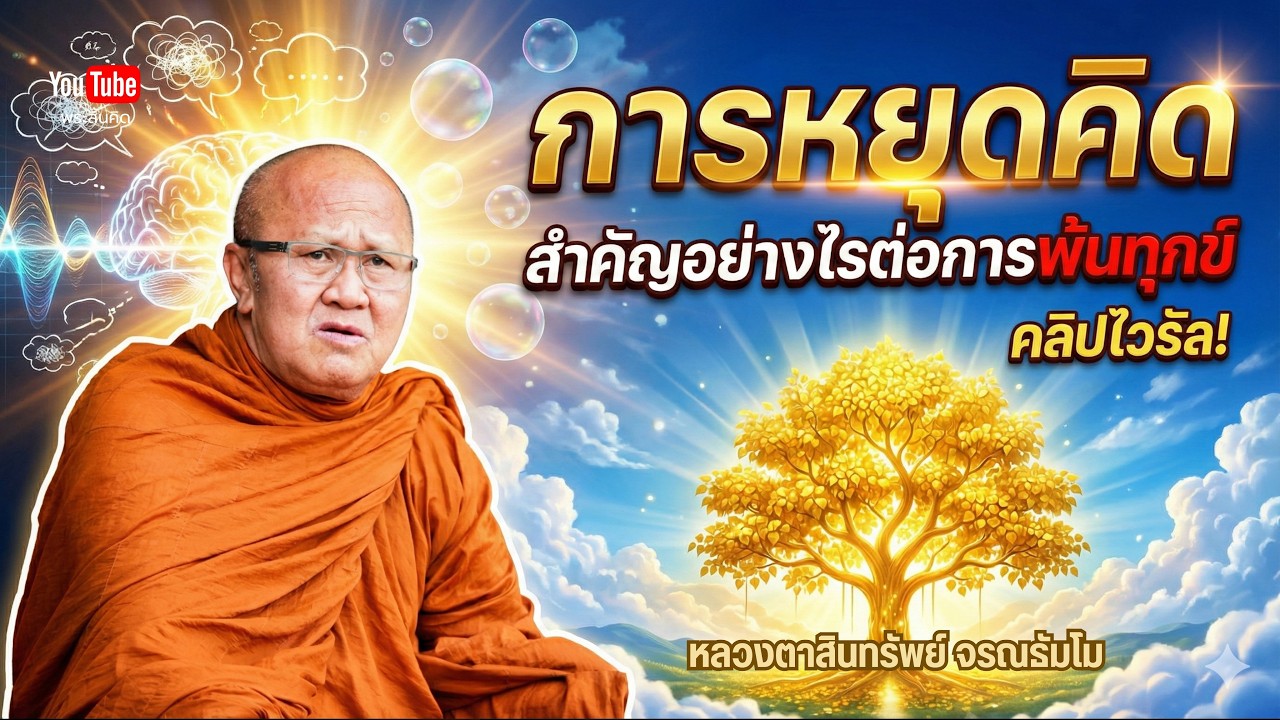 การหยุดคิดสำคัญอย่างไรต่อการพ้นทุกข์ #พระสิ้นคิด #หลวงตาสินทรัพย์ #อานาปานสติ 12/2/69