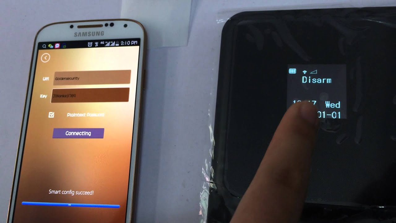 How to connect Wifi network from alarm host G90B with Android APP application