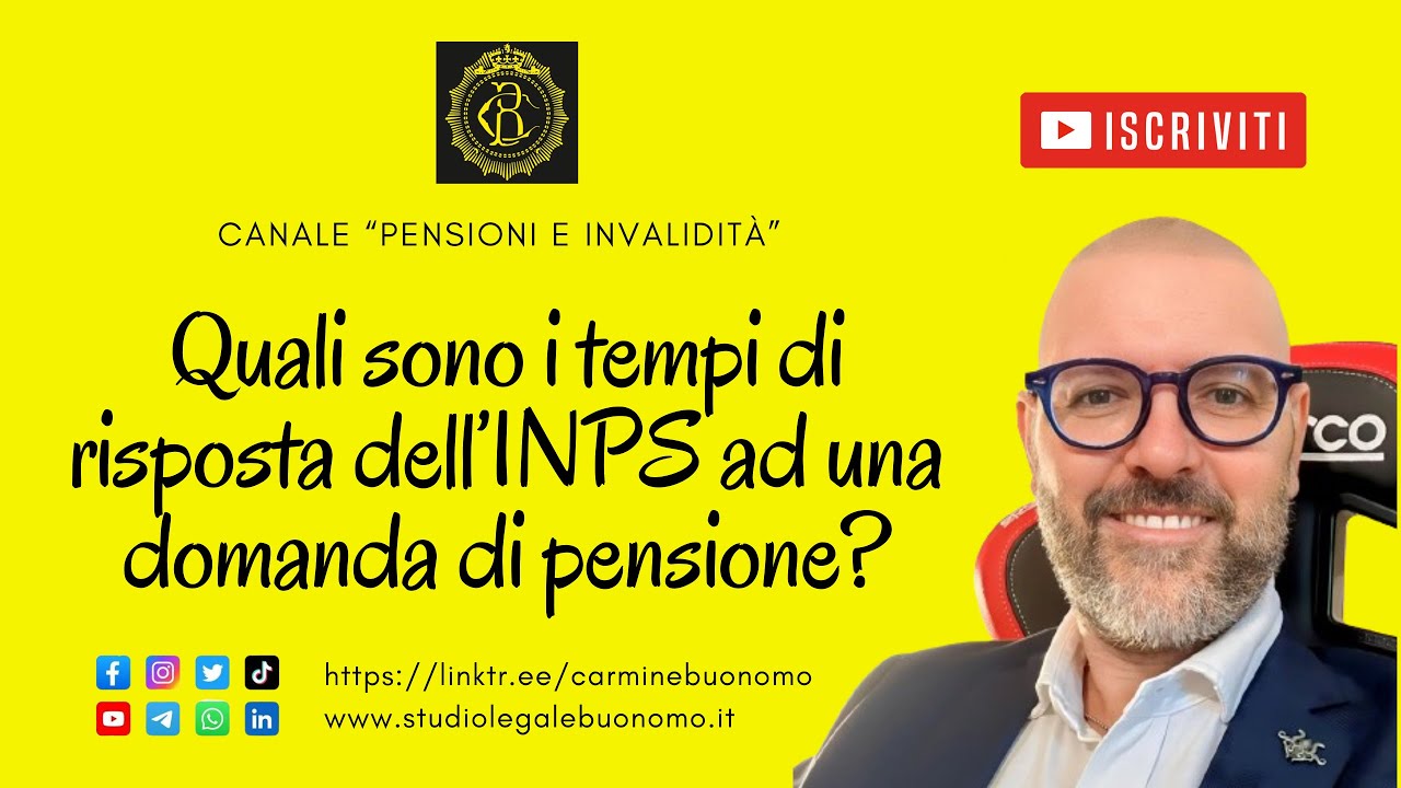 Quali sono i tempi di risposta dell&rsquo;INPS ad una domanda di pensione?