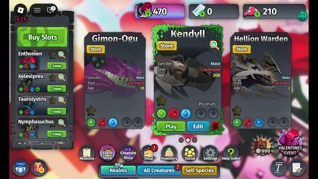 playing creatures of sonaria again (MY KENDYLL IS NOW AN ELDER AND IS 200 YEARS OLD)