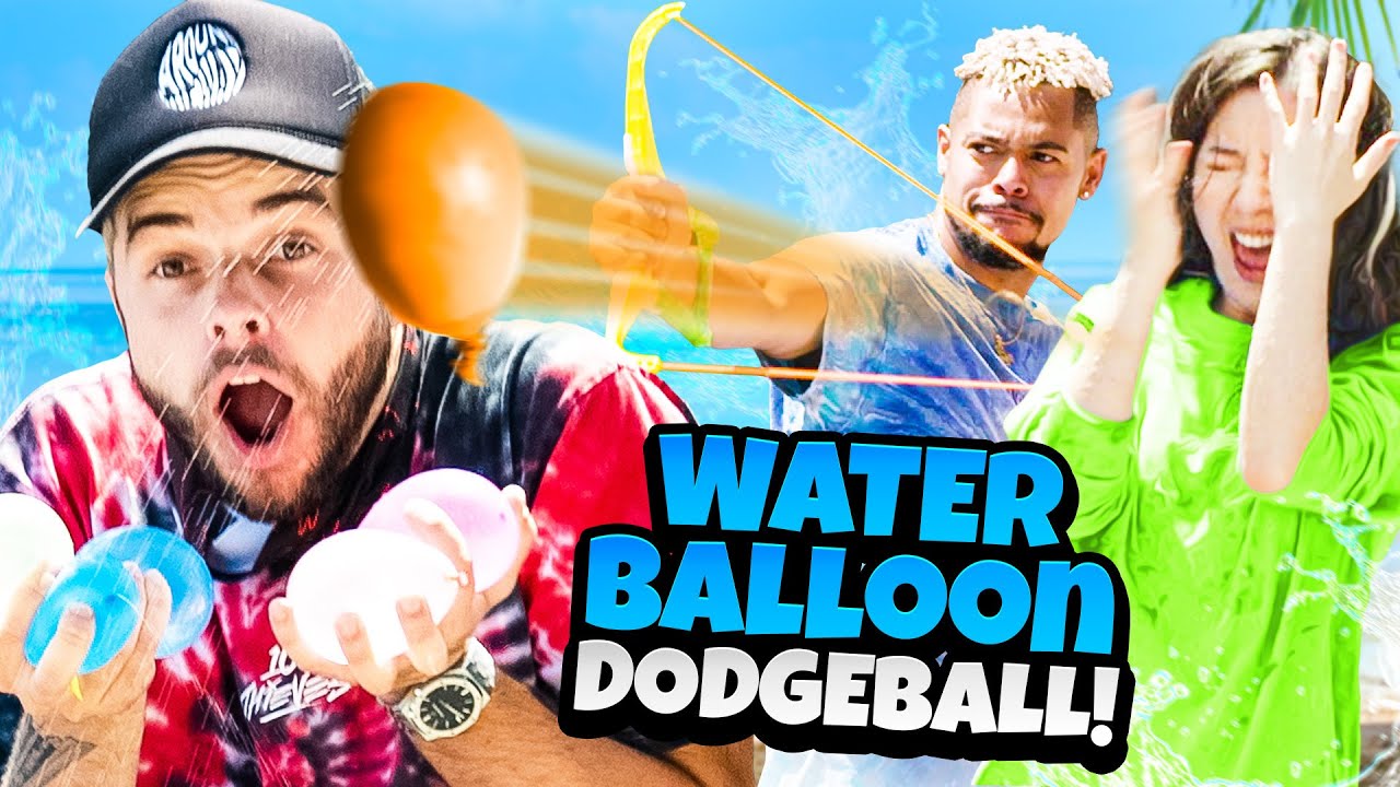 Water Balloon Dodgeball Challenge ft. Nadeshot, Brooke, Fuslie and More!