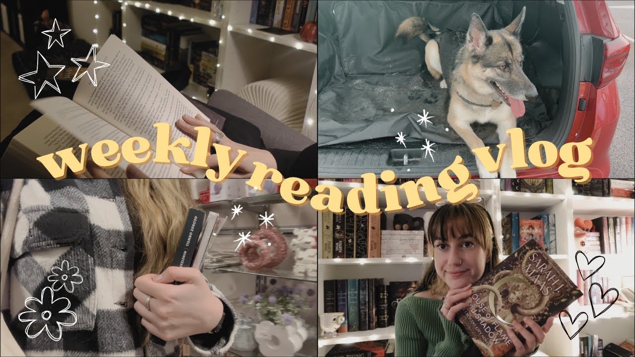 WEEKLY READING VLOG | crescent city, bookish merch & many book hauls📚🌙🫶🏻❤️‍🔥