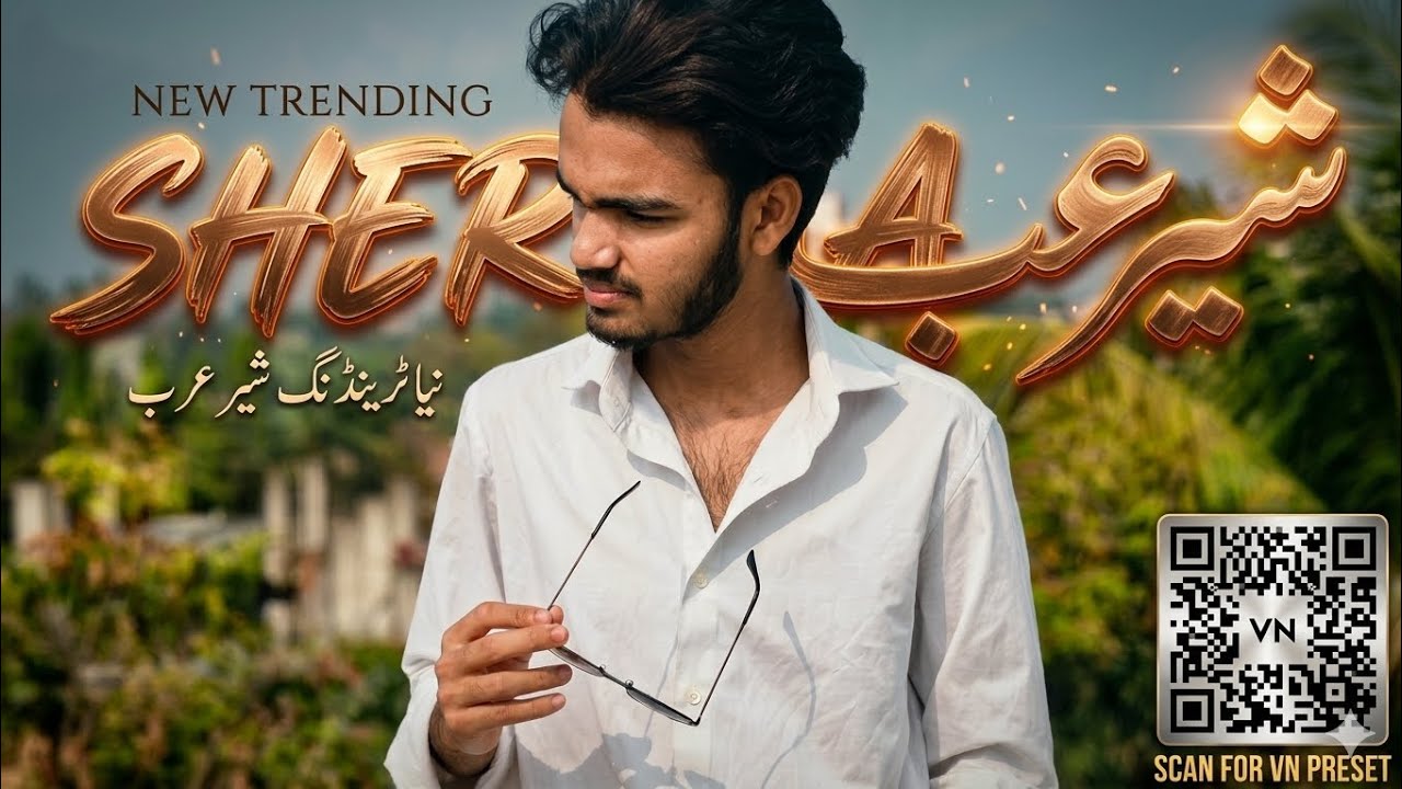 Sher - e - arab new trending 2026 vn code 🤯🤯 || viral vn template || #vn #trending 