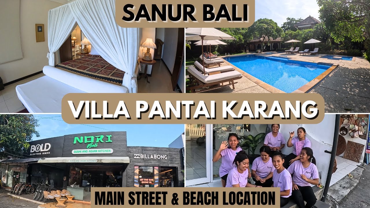 Bali Sanur Hotels Villa Pantai Karang, Sanur Main Street & Beach Location