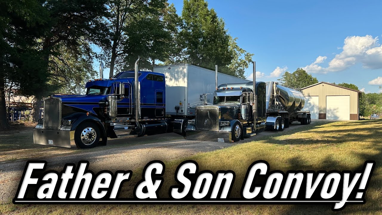 Minnesota Run in a Custom 389! | Father & Son Convoy! | Pneumatic Trailer