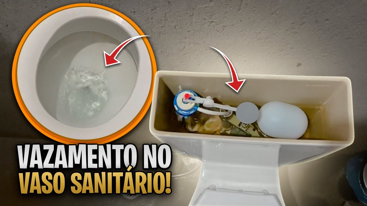 COMO ACABAR VAZAMENTO DA CAIXA ACOPLADA DO VASO SANITÁRIO