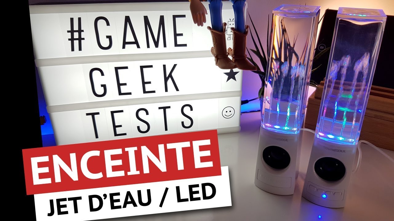 ENCEINTE BLUETOOTH JET D'EAU & LED | SOUNDSOUL | UNBOXING / TEST FR