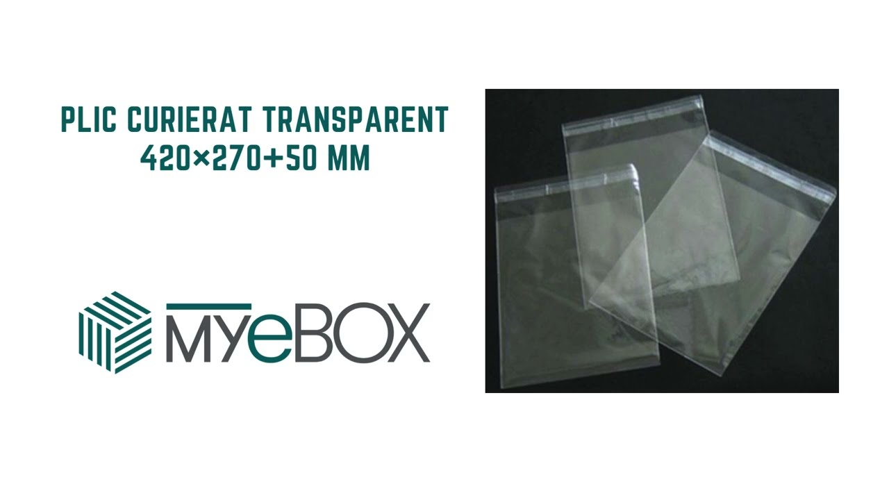 Plic Curierat Transparent 420&times;270+50 mm