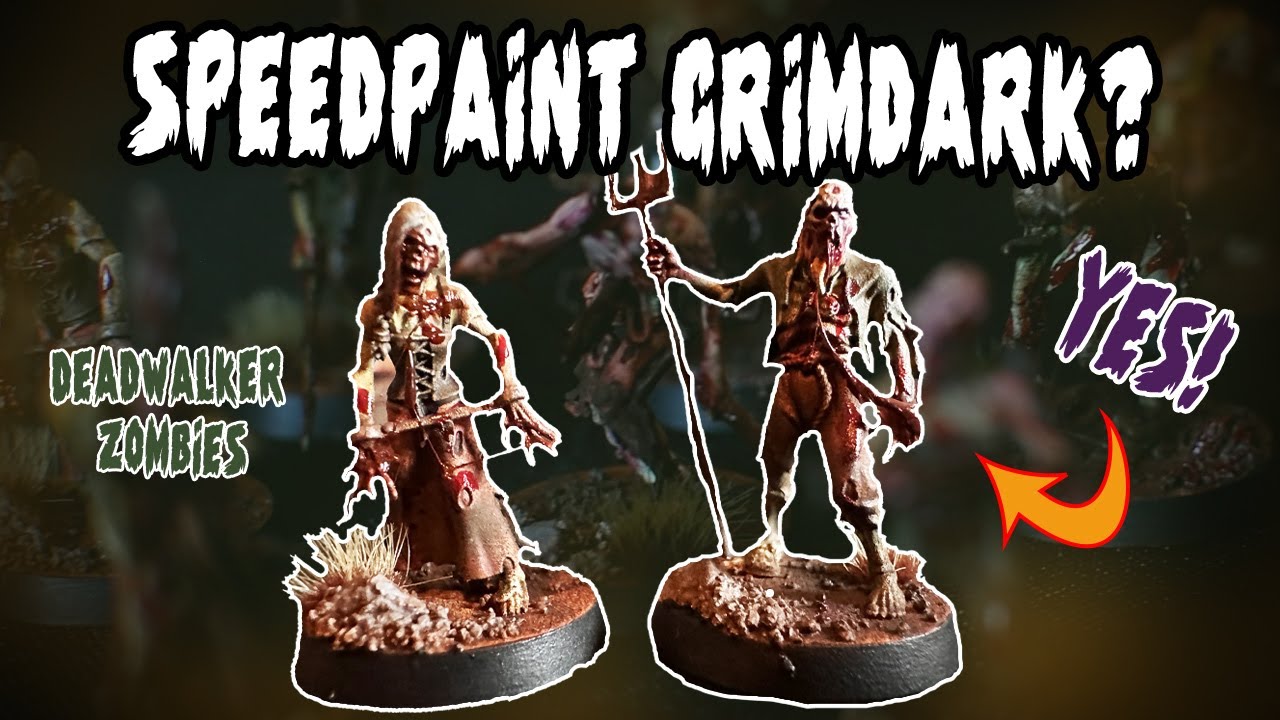 The best way to speed paint GRIMDARK!  - Deadwalker Zombies | AoS