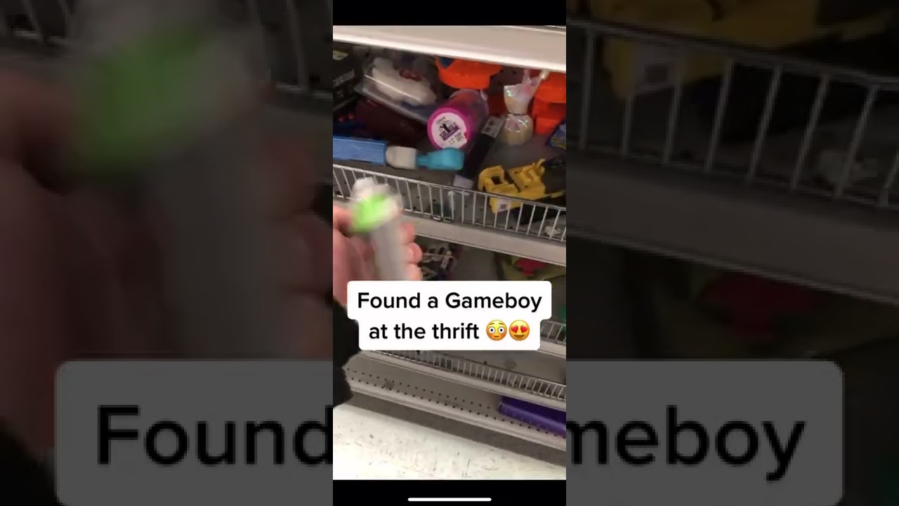 Crazy thrift find 🫢😍 #fyp #gameboy #nintendo #thrifting #thrift #shorts #goodwill #foryou