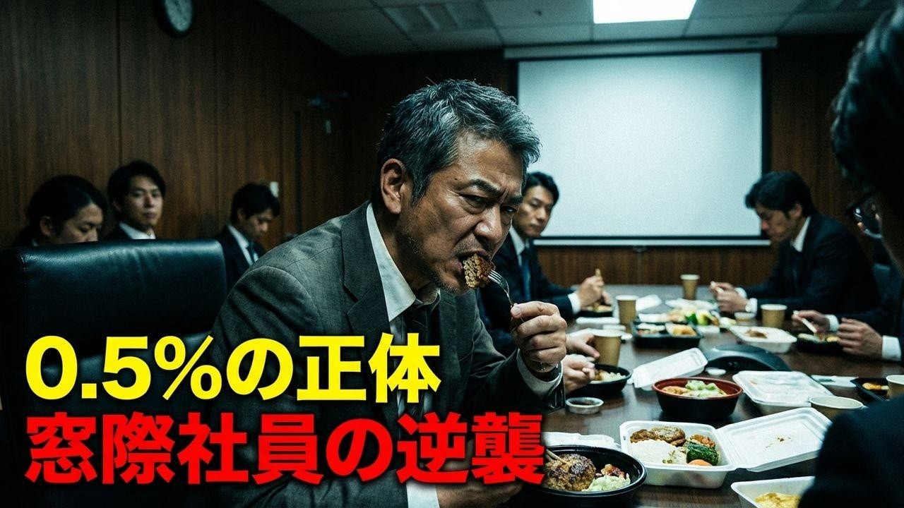 16年間窓際社員の俺が放った「0.5%の真実」にエリート上司が驚愕…営業部長の顔面蒼白！
