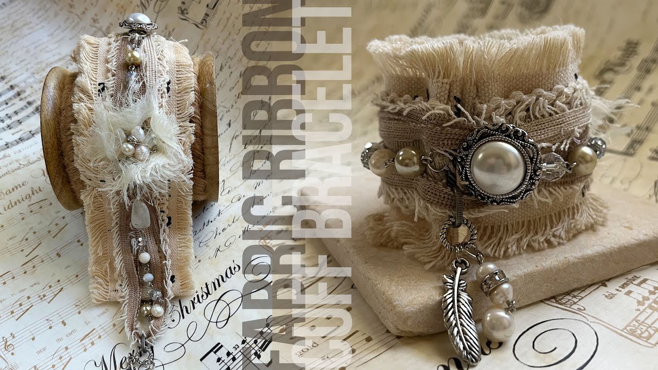 Jewelry Design Idea - Fabric Ribbon Cuff Bracelet
