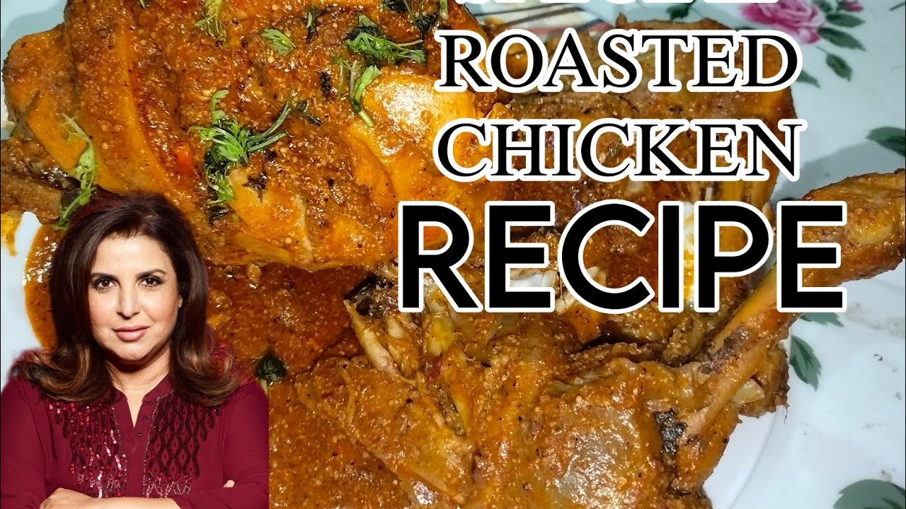 Farah Khan's special roasted chicken recipe 😋 | Khaana with Zarina | #youtube #yt #food #farahkhan 