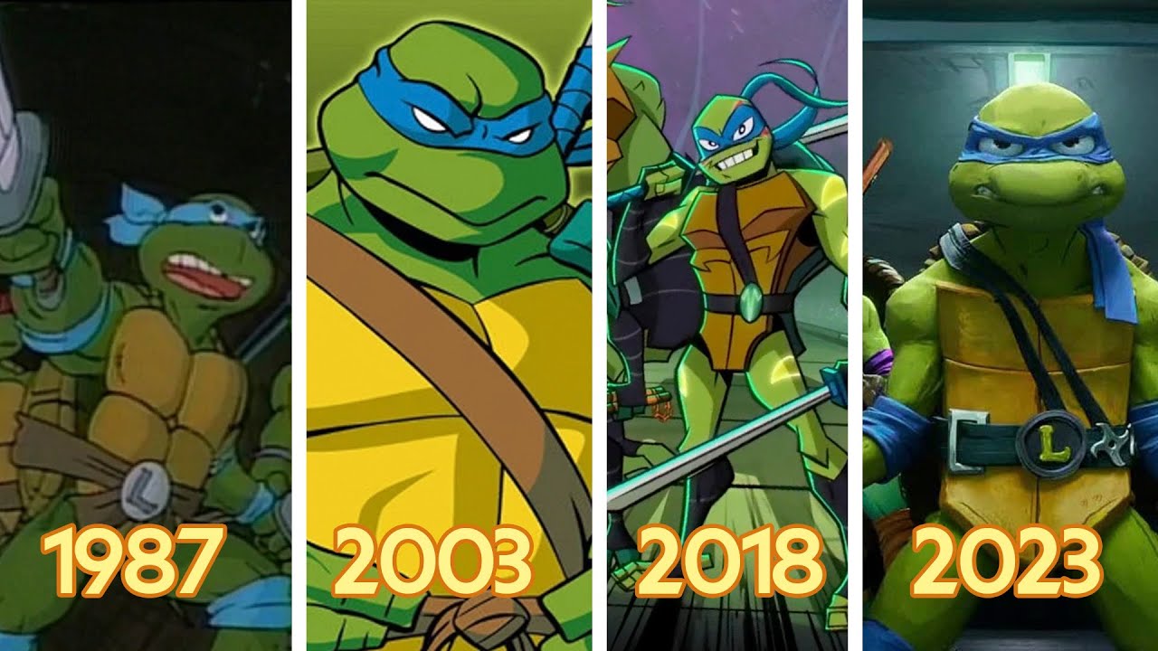 The Evolution of  The Teenage Mutant Ninja Turtles Cartoons and Movies [1987-2023]