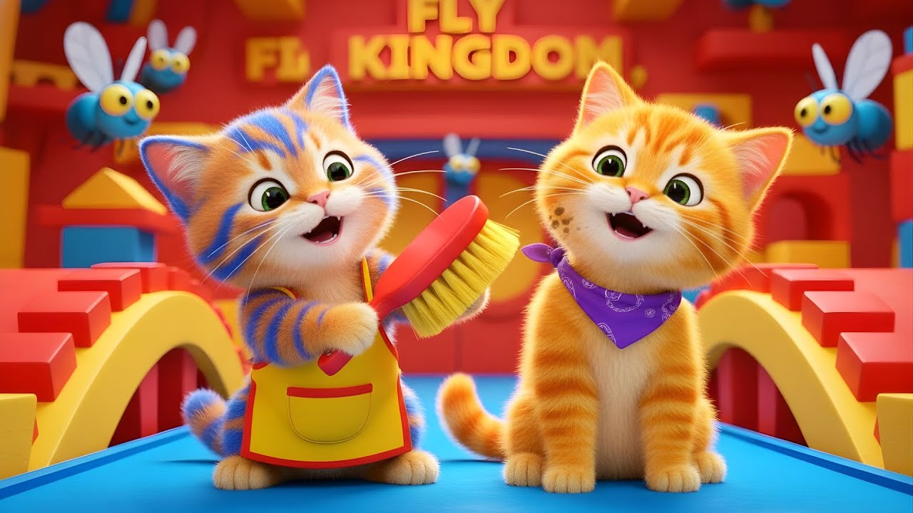EWW! The Dirtiest Cat in the World HATES Bath Time 🛁 Funny Cartoon | Tiny Kid Universe
