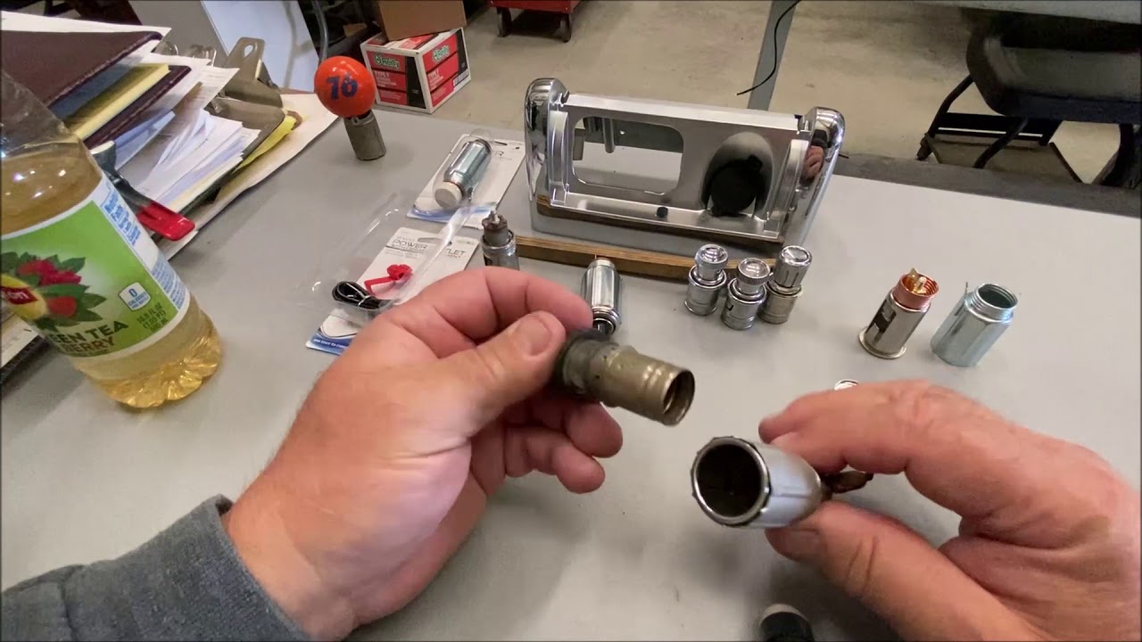 1958 66 Thunderbird Cigarette Lighter Conversion to a Power Plug