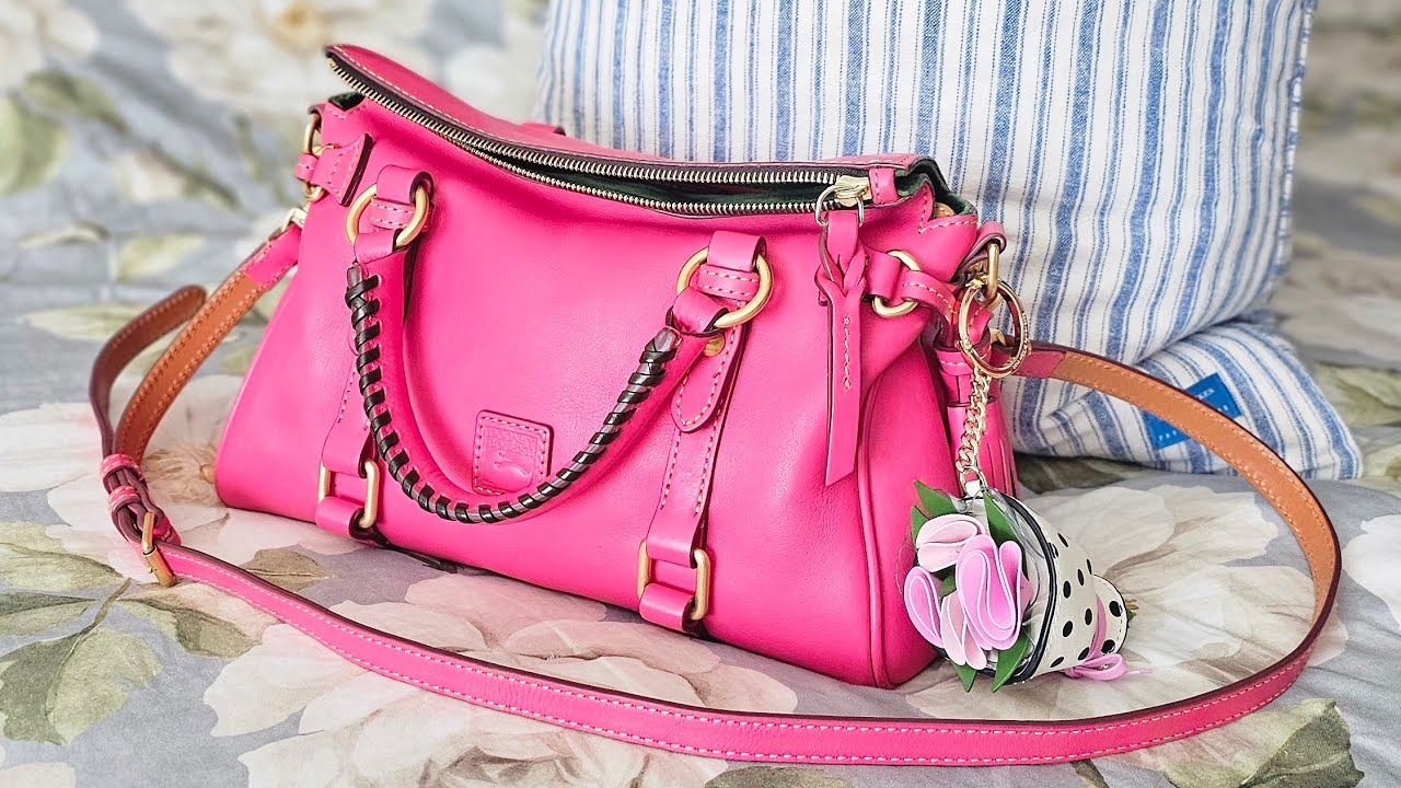 Dooney and Bourke Florentine Mini Satchel Fuchsia Bag of the Day Whats in My Bag