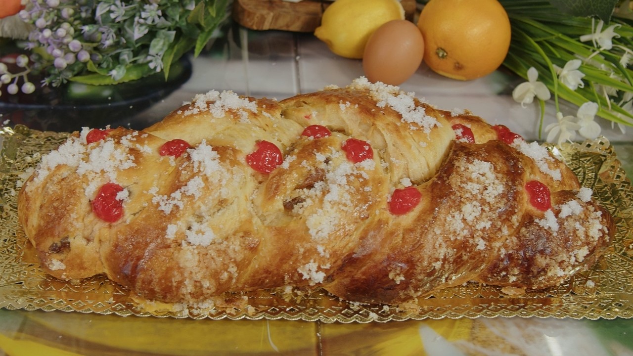 TRENZA DE PASCUA CASERA 🐣🍞 RECETA FAMILIAR CON MASA FÁCIL Y ESPONJOSA