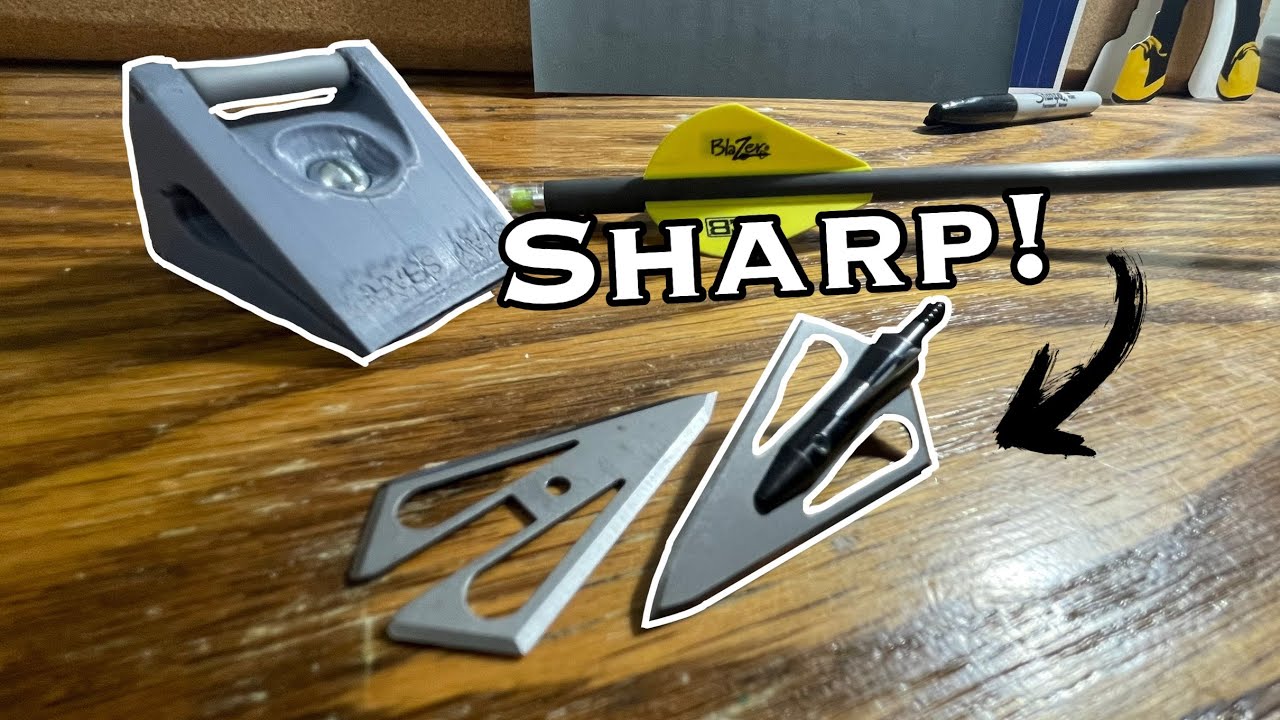 DO THIS TO YOUR BROADHEADS TO MAKE THEM SCARY SHARP!!! Magnus Stinger broadheads