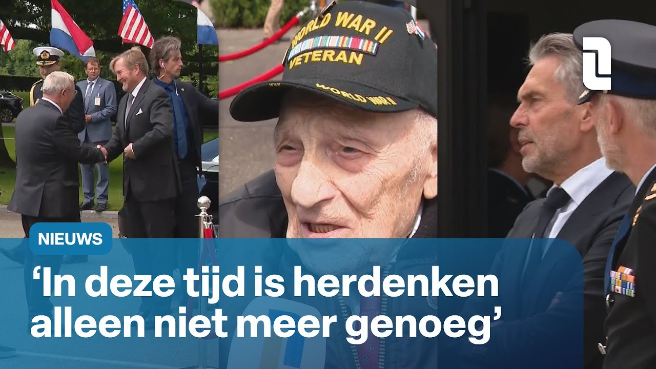 Willem-Alexander en Dick Schoof te gast bij Memorial Day Margraten | L1 Nieuws