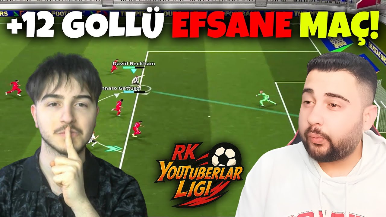 +12 GOLLÜ EFSANE MAÇ! 🔥 RK YOUTUBERLAR LİGİ 10.HAFTA MAÇI w/@RemziKamalak  eFootball Mobile 2025