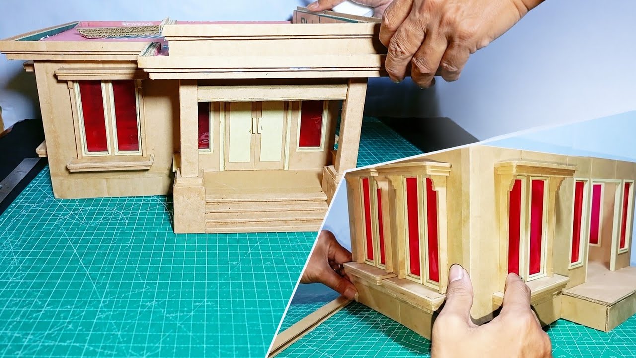 I Built a Beautiful Miniature House from Trash! (Cardboard DIY)