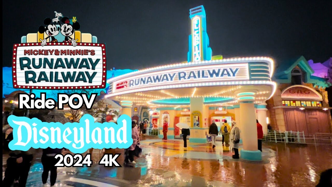 Mickey & Minnie’s Runaway Railway  Disneyland POV 2024 4K