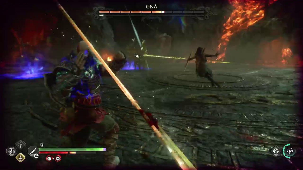 Apanhando em GoW Ragnarok_Rainha Valquíria