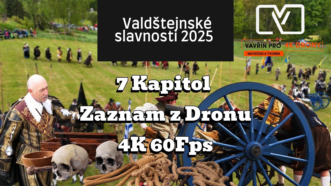 Valdštejnské slavnosti 2025 | Město Frýdlant | 4K/60FPS (CZ/EN Sub) Drone video