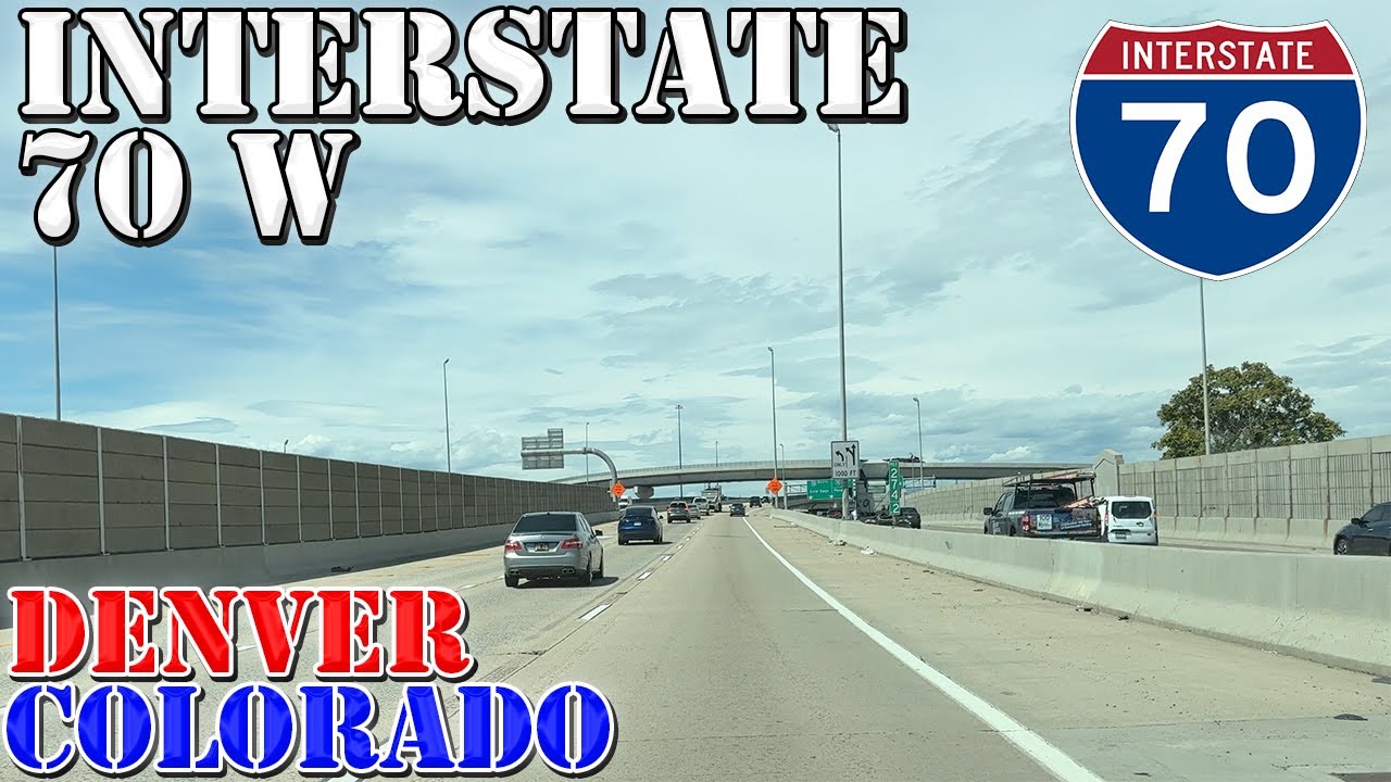 I-70 West - Denver - Colorado - 4K Highway Drive