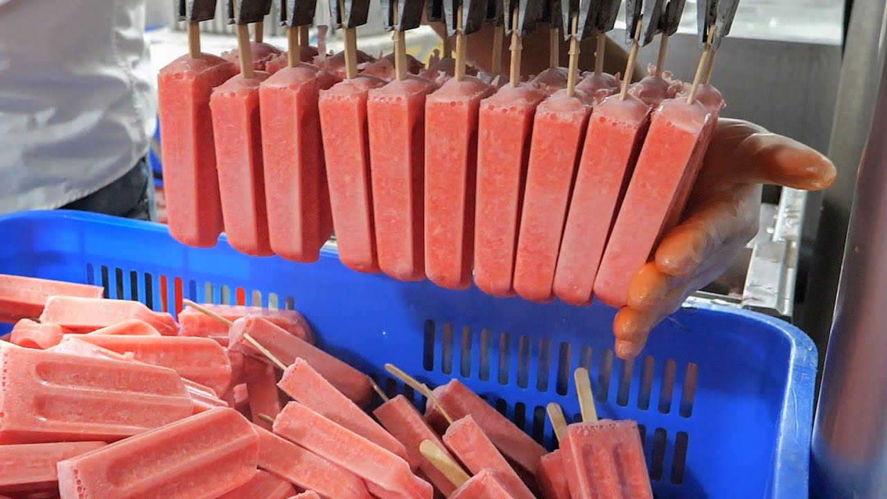 Арбузное эскимо, Эскимо из манго, мороженое из фасоли мунг / Еда на Тайване